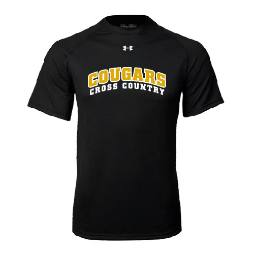 College Under Armour Black Tech Tee-Cross Country