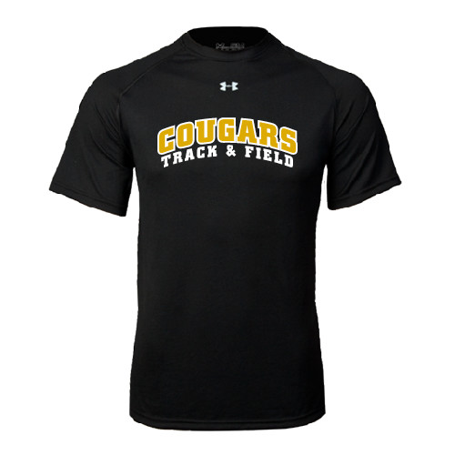 College Under Armour Black Tech Tee-Track and Field
