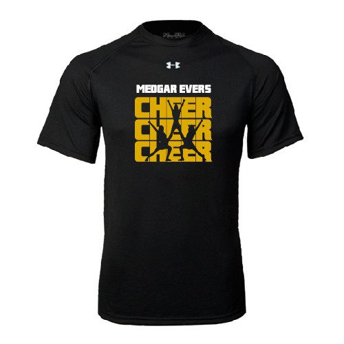 College Under Armour Black Tech Tee-Cheer Design