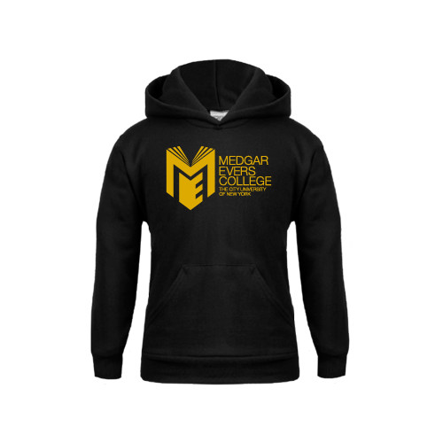 College Youth Black Fleece Hoodie-Official Logo