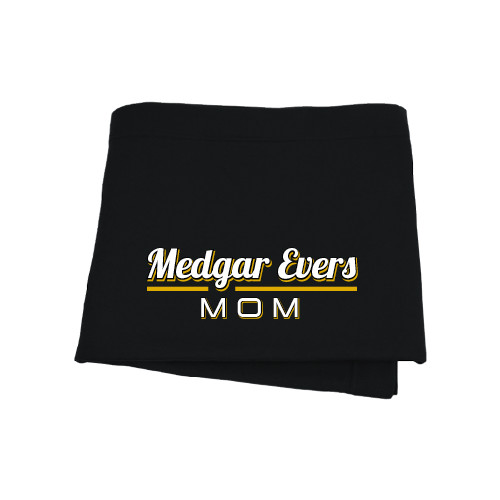 College Black Sweatshirt Blanket-Mom