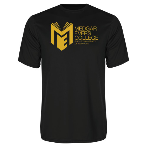 College Black Performance Tee-Official Logo