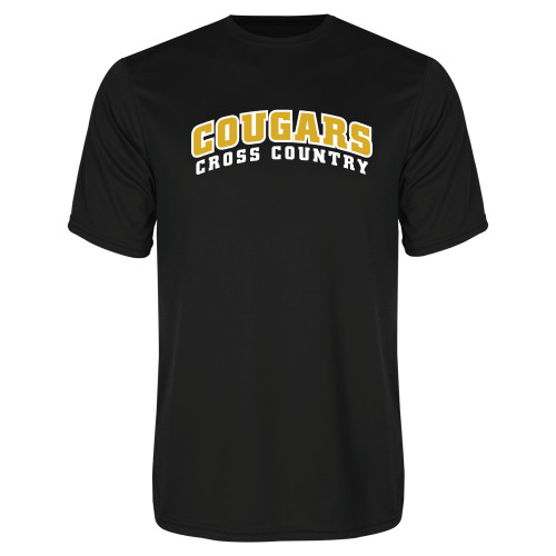 College Black Performance Tee-Cross Country