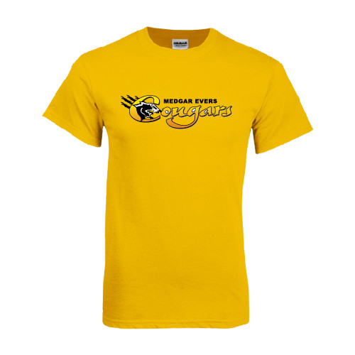 College Gold T-Shirt-Medgar Evers Cougars