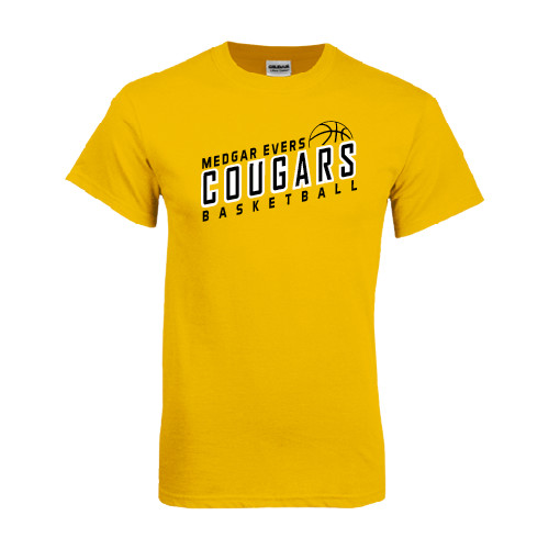 College Gold T-Shirt-Basketball Design