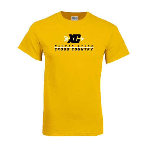 College Gold T-Shirt-Cross Country Design