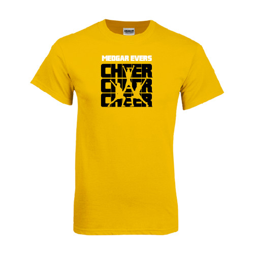 College Gold T-Shirt-Cheer Design