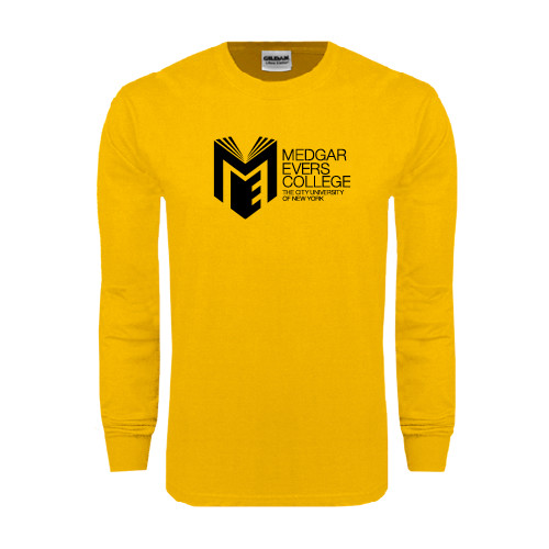 College Gold Long Sleeve T Shirt-Official Logo