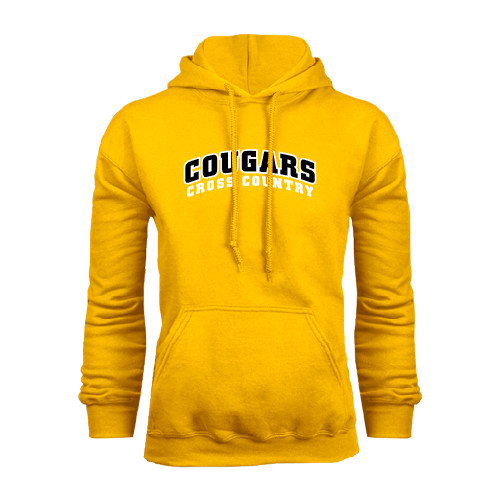 College Gold Fleece Hoodie-Cross Country