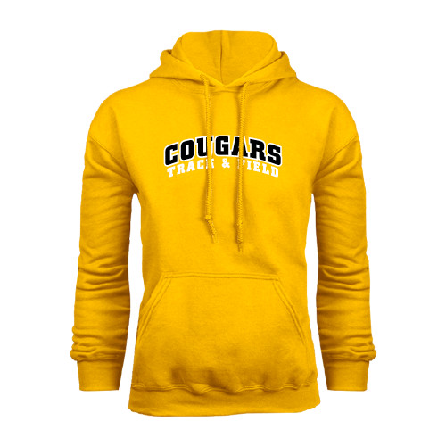 College Gold Fleece Hoodie-Track and Field