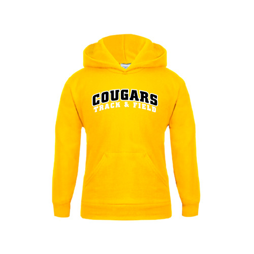 College Youth Gold Fleece Hoodie-Track and Field