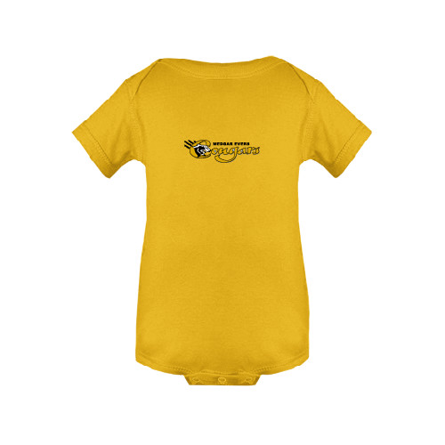 College Gold Infant Onesie-Medgar Evers Cougars