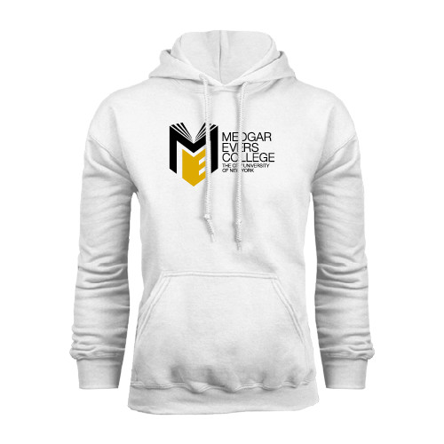 College White Fleece Hoodie-Official Logo