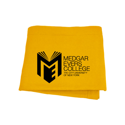 College Gold Sweatshirt Blanket-Official Logo