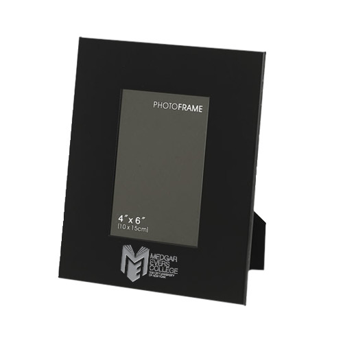 College Black Metal 4 x 6 Photo Frame-Official Logo Engraved