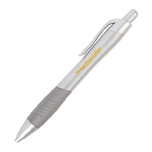 College Metallic Mykonos Silver Pen-Wordmark