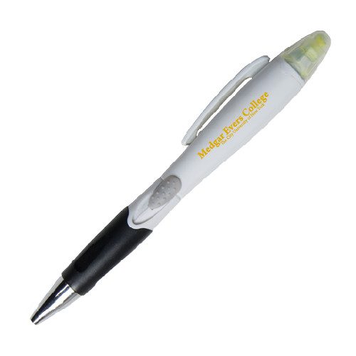 College Blossom White Pen/Highlighter-Wordmark