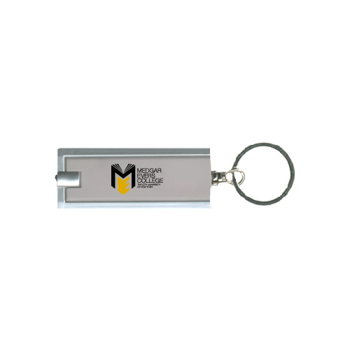 College Turbo Silver Flashlight Key Holder-Official Logo