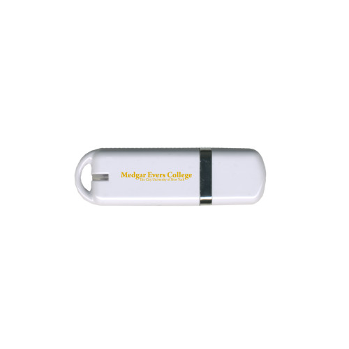 College USB White Pen Drive 4G-Wordmark