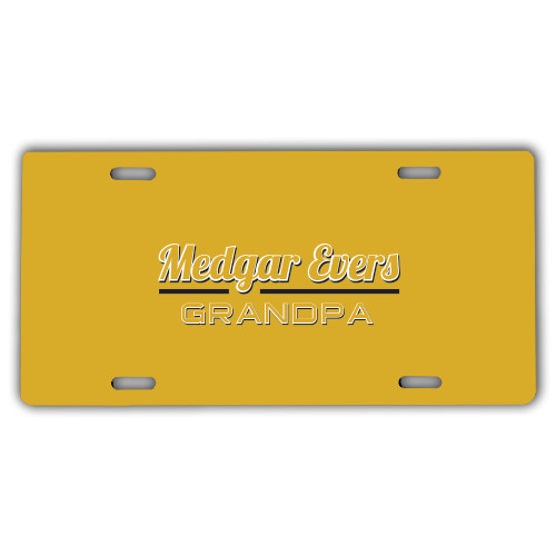 College License Plate-Grandpa