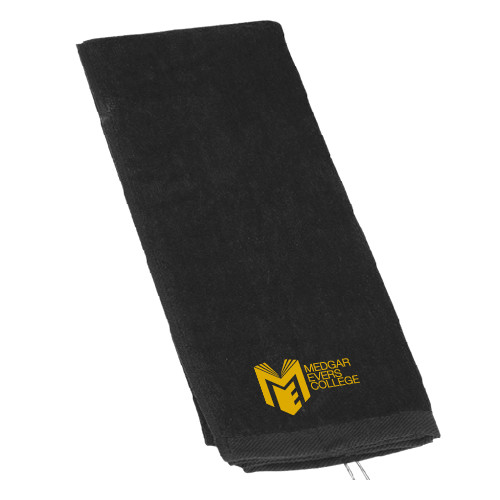 Black Golf Towel-Official Logo