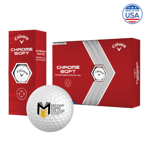 College Callaway Chrome Soft Golf Balls 12/pkg-Official Logo