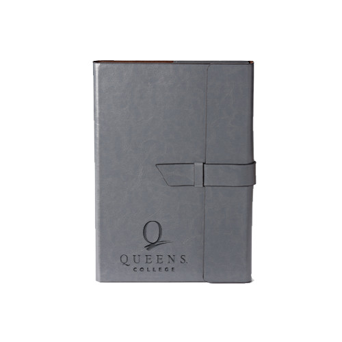 Fabrizio Junior Grey Portfolio w/Loop Closure-Official Logo Engraved