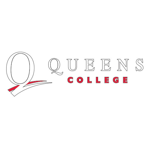 Large Decal-Queens College Stacked, 12 inches wide