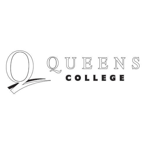 Large Decal-Queens College Stacked, 12 inches wide