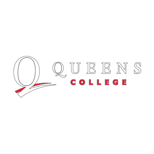 Small Decal-Queens College Stacked, 6 inches wide