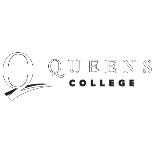 Extra Large Decal-Queens College Stacked, 18 inches wide