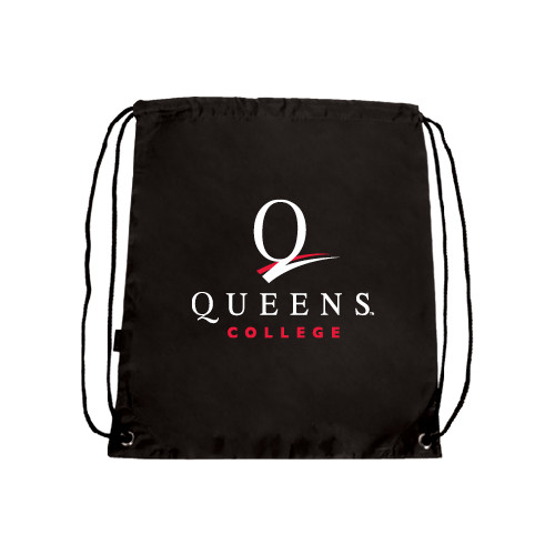 Black Drawstring Backpack-Official Logo