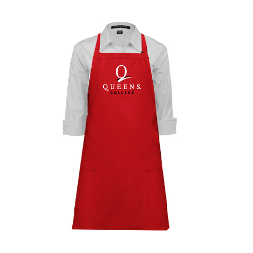 Full Length Red Apron-Official Logo