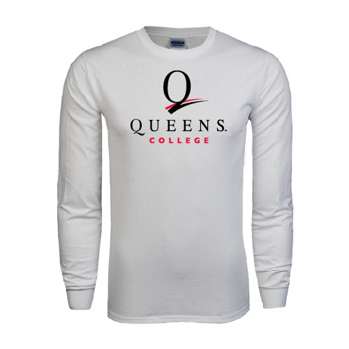 White Long Sleeve T Shirt-Official Logo