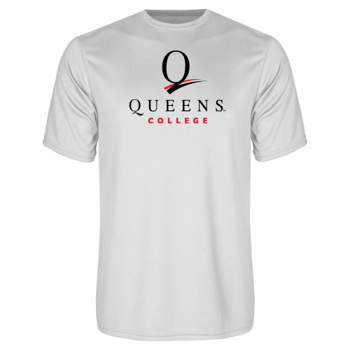 White Performance Tee-Official Logo