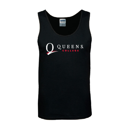 Black Tank Top-Queens College Stacked