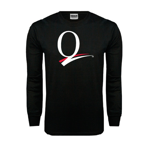 Black Long Sleeve T Shirt-Q Logo