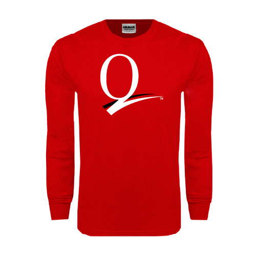 Red Long Sleeve T Shirt-Q Logo