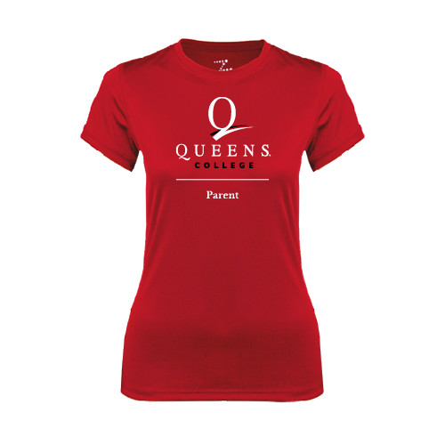 Womens Red Performance Tee-Parent
