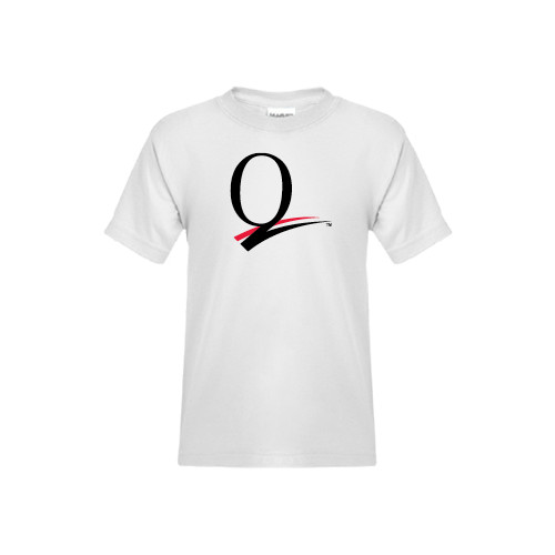 Youth White T Shirt-Q Logo