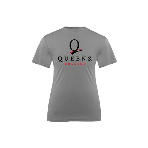 Youth Performance Grey Concrete Tee-Official Logo