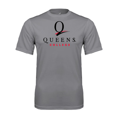 Grey Concrete Performance Tee-Official Logo