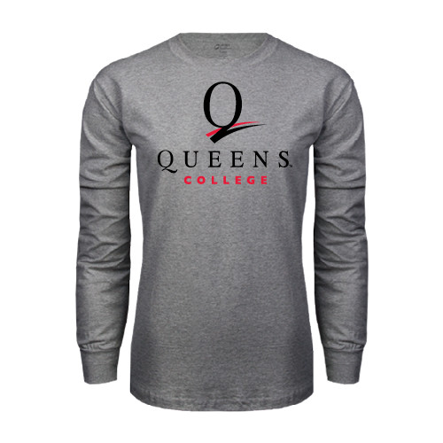 Grey Long Sleeve T Shirt-Official Logo