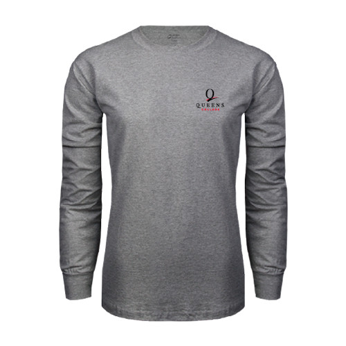 Grey Long Sleeve T Shirt-Official Logo
