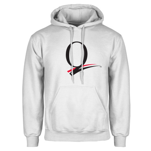 White Fleece Hoodie-Q Logo