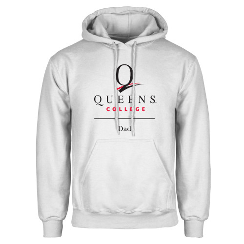 White Fleece Hoodie-Dad