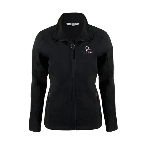 Womens Black Softshell Jacket-Official Logo