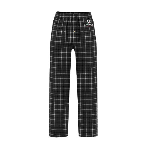 Black/Grey Flannel Pajama Pant-Official Logo
