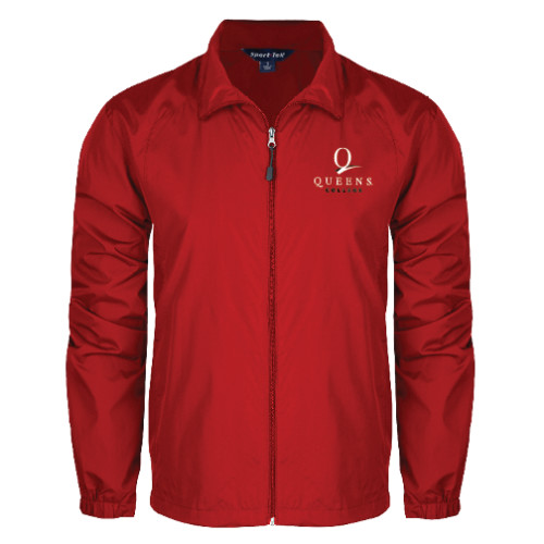 Red Full Zip Wind Jacket-Official Logo
