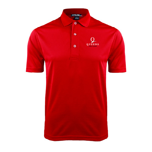 Red Dry Mesh Polo-Official Logo